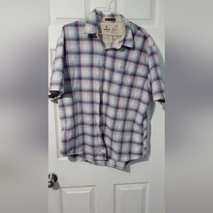 Timberland XL men's short sleeve button up. Plaid